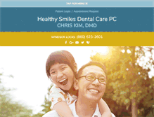 Tablet Screenshot of healthysmilesdental.com