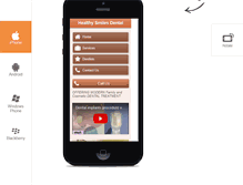 Tablet Screenshot of healthysmilesdental.org