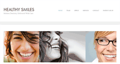 Desktop Screenshot of healthysmilesdental.net