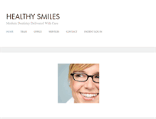 Tablet Screenshot of healthysmilesdental.net